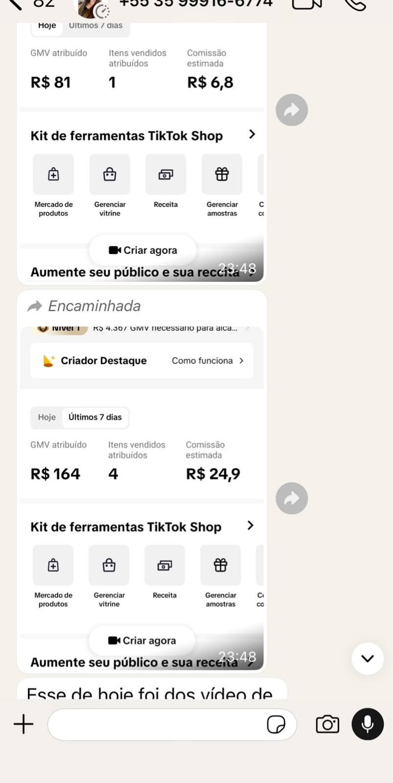 Depoimento de Aluna anônima