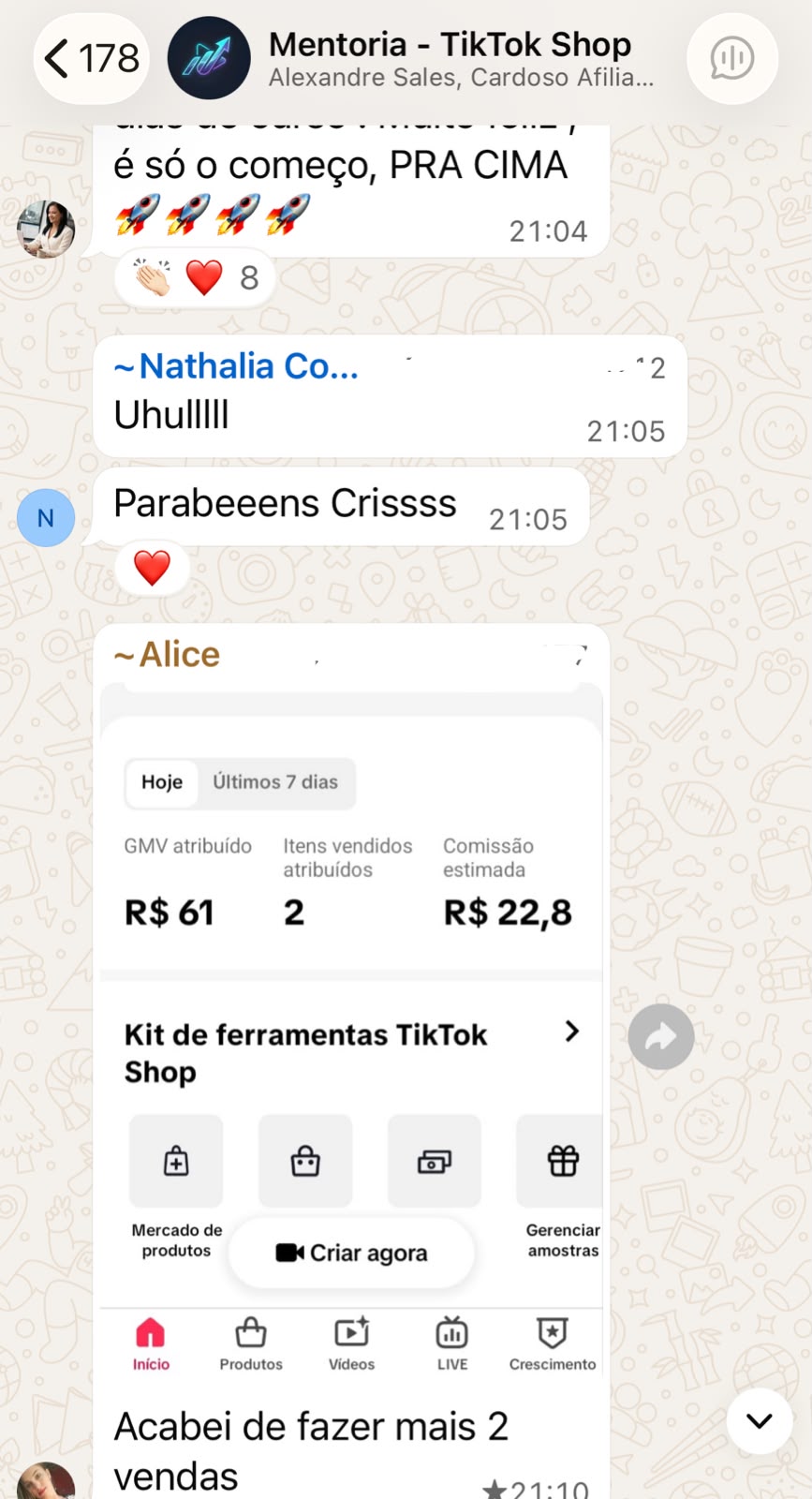 Depoimento de Alice